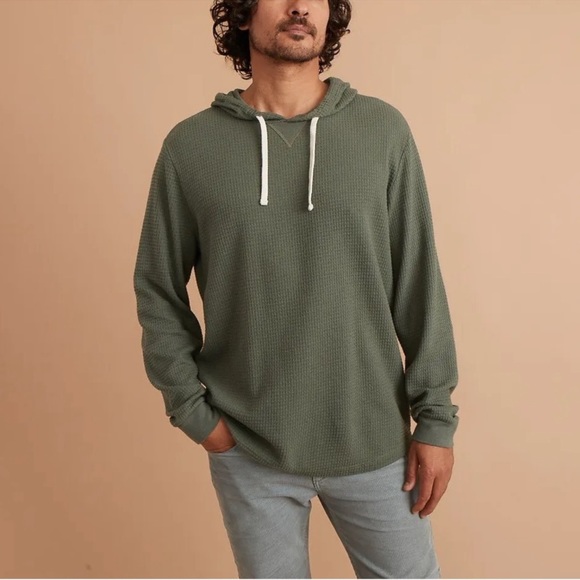 Marine Layer Other - Marine Layer Olive Waffle Hoodie